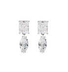 Alberto Crystal Earrings in White Rhodium-Jewelry-NICKHO REY-White Rhodium-OS-Mercantile Portland