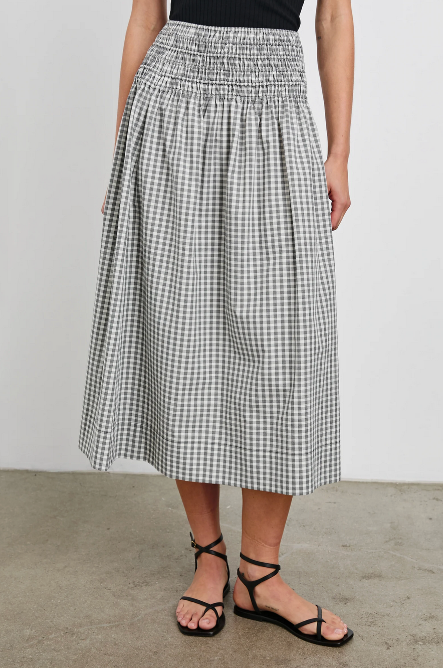 Alessa Skirt-Clothing-Rails-Ivory Jet-XS-Mercantile Portland