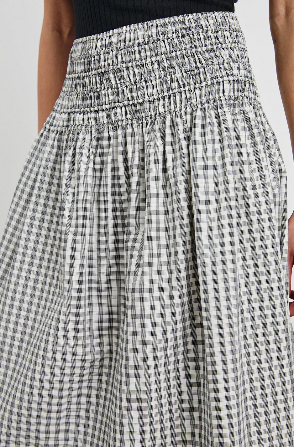 Alessa Skirt-Clothing-Rails-Ivory Jet-XS-Mercantile Portland