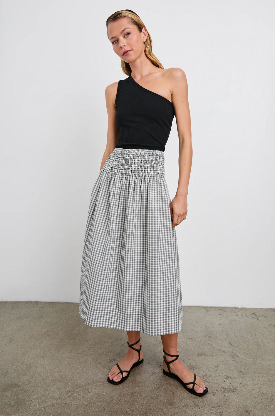 Alessa Skirt-Clothing-Rails-Ivory Jet-XS-Mercantile Portland
