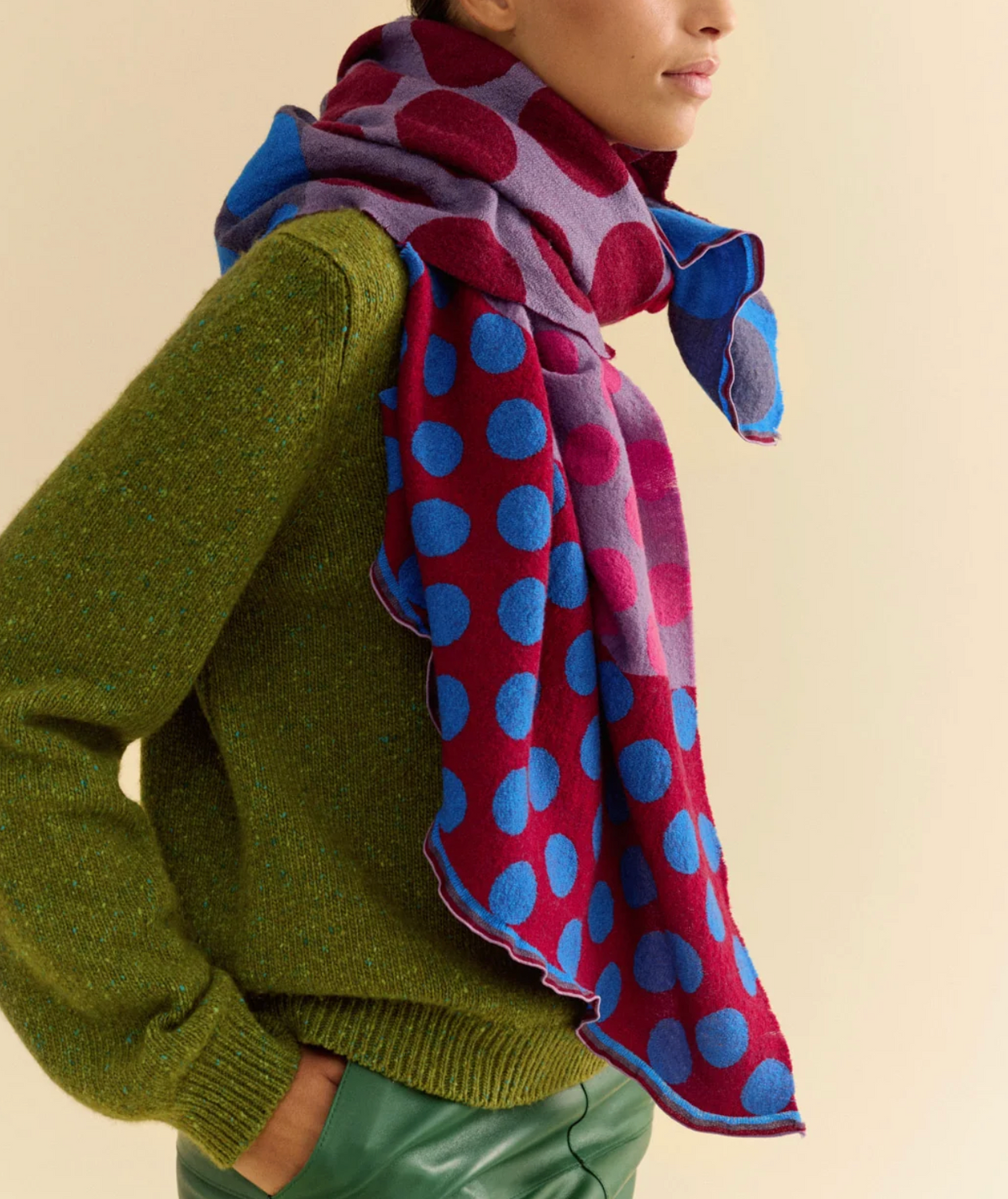 Alex Scarf in Bright Dot-Scarves and Wraps-TRAITS-Bright Dot-OS-Mercantile Portland