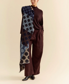 Alex Scarf in Navy Dot-Scarves and Wraps-TRAITS-Navy Dot-OS-Mercantile Portland