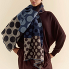 Alex Scarf in Navy Dot-Scarves and Wraps-TRAITS-Navy Dot-OS-Mercantile Portland
