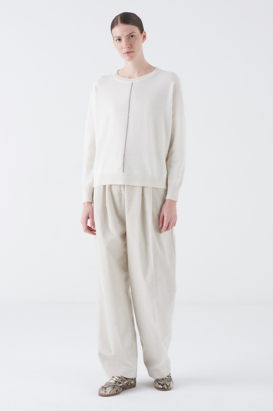 Alfred-Sweaters-Amina Rubinacci-White-38-Mercantile Portland