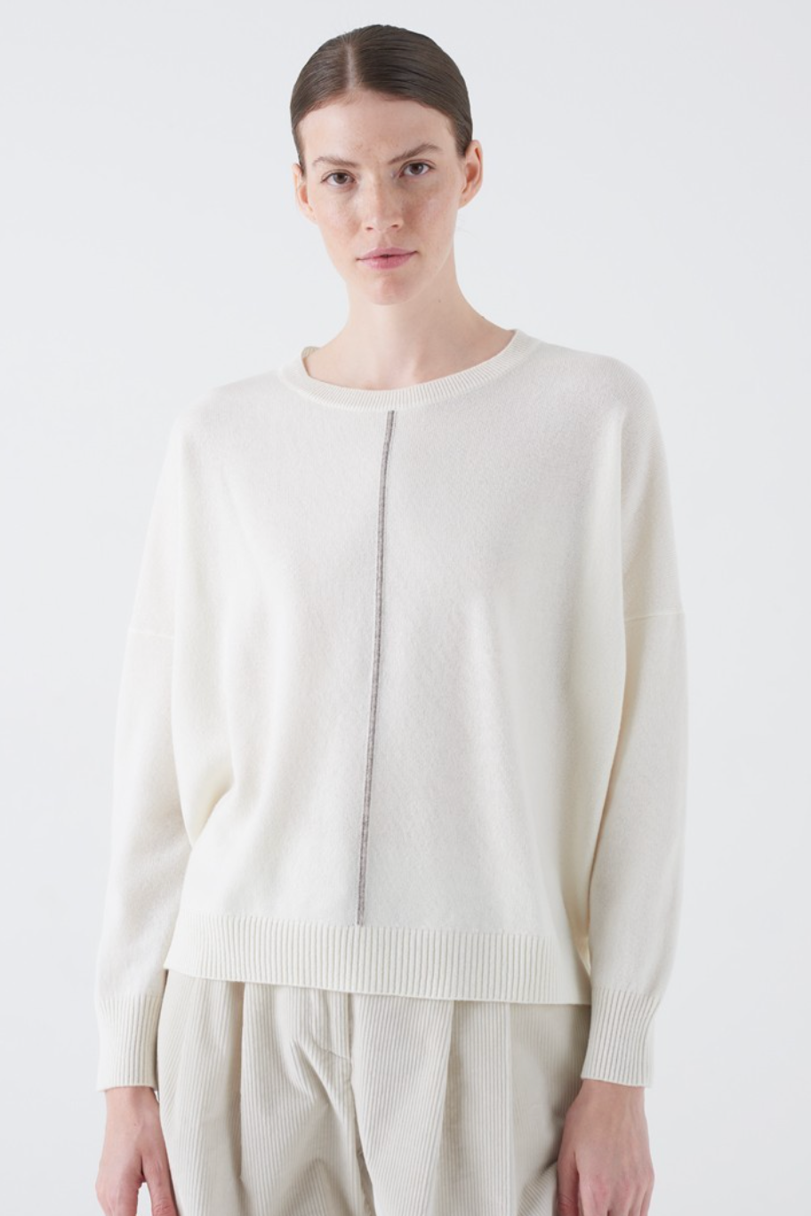 Alfred-Sweaters-Amina Rubinacci-White-38-Mercantile Portland