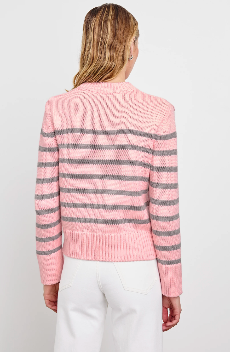 Alise Sweater-Clothing-Rails-Pink Heather Stripe-XS-Mercantile Portland