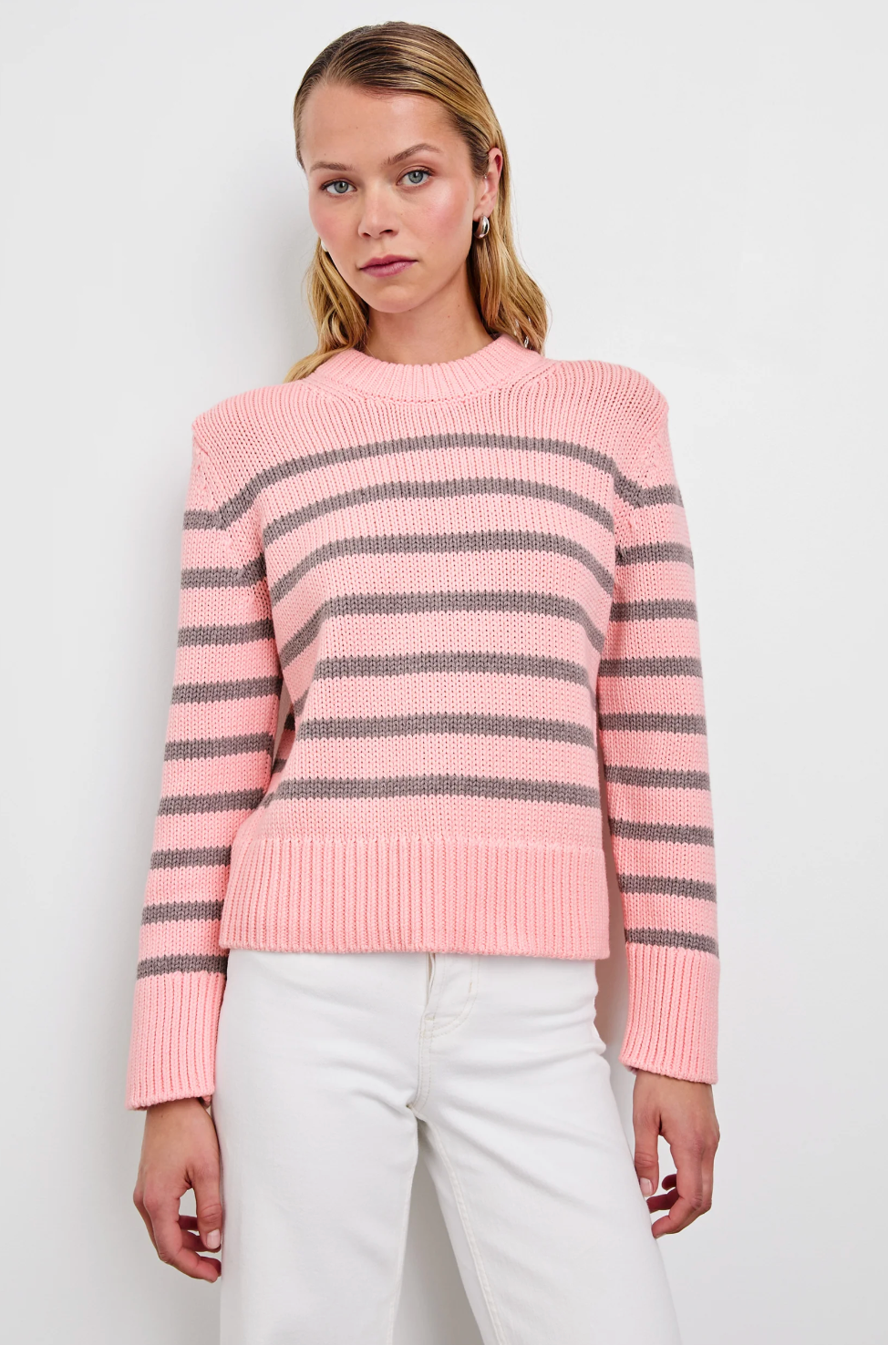 Alise Sweater-Clothing-Rails-Pink Heather Stripe-XS-Mercantile Portland