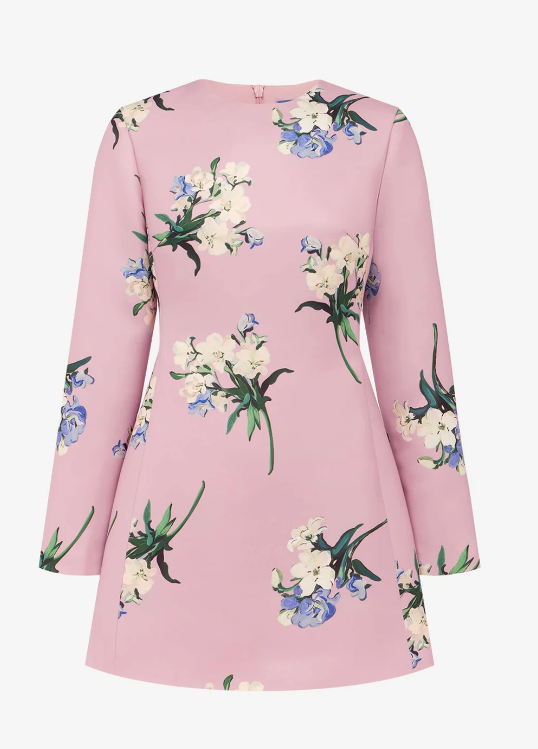 Aliza Long Sleeve Mini Dress-Dresses-LEO LIN-Blush Pink-0-Mercantile Portland