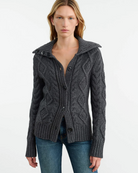 Allegra Cardigan-Clothing-Nili Lotan-Dark Grey Melange-XS-Mercantile Portland