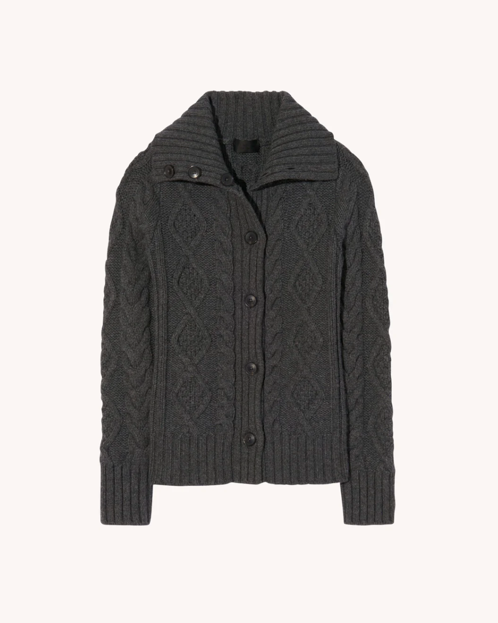 Allegra Cardigan-Clothing-Nili Lotan-Dark Grey Melange-XS-Mercantile Portland