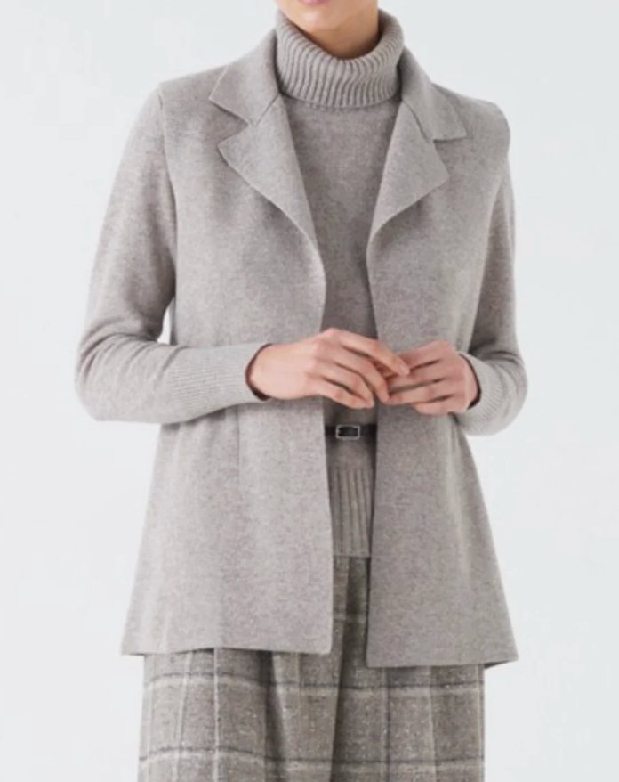 Allen Sleeveless Anorak-Sweaters-Amina Rubinacci-Taupe-38-Mercantile Portland