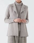 Allen Sleeveless Anorak-Sweaters-Amina Rubinacci-Taupe-38-Mercantile Portland