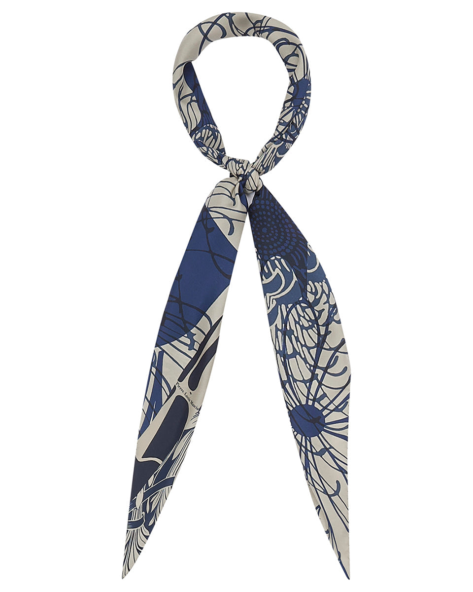 Aloeuw Print Scarf – Blue-Scarves-Pierre-Louis Mascia-Blue-OS-Mercantile Portland