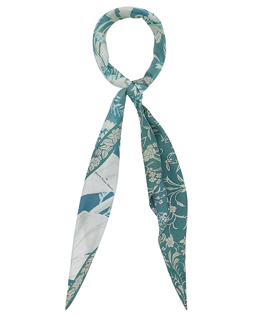 Aloeuw Print Scarf – Green-Scarves-Pierre-Louis Mascia-Green-OS-Mercantile Portland