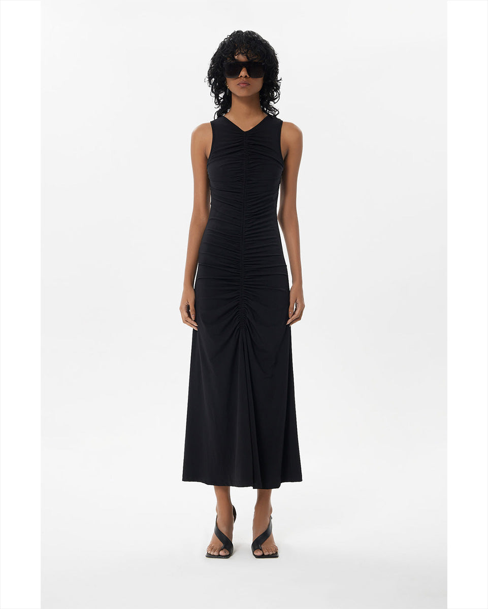 Alsina Mich Midi Dress-Dresses-Maria Cher-Black-XS-Mercantile Portland