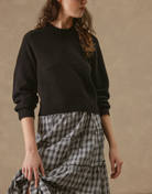 Alyson Cropped Cashmere Crewneck-Clothing-27 Miles-Coconut-XS-Mercantile Portland