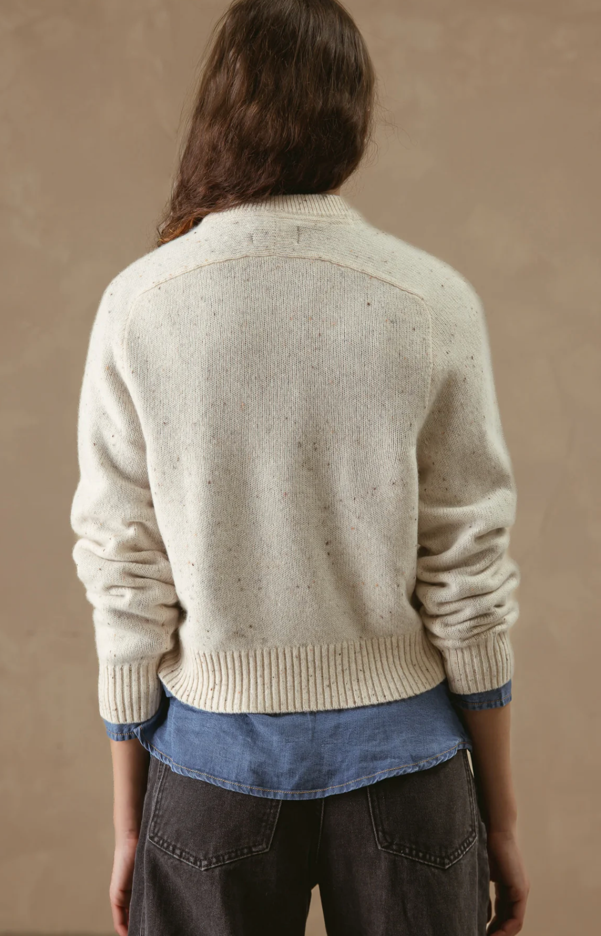 Alyson Cropped Cashmere Crewneck-Sweaters-27 Miles-Coconut-XS-Mercantile Portland