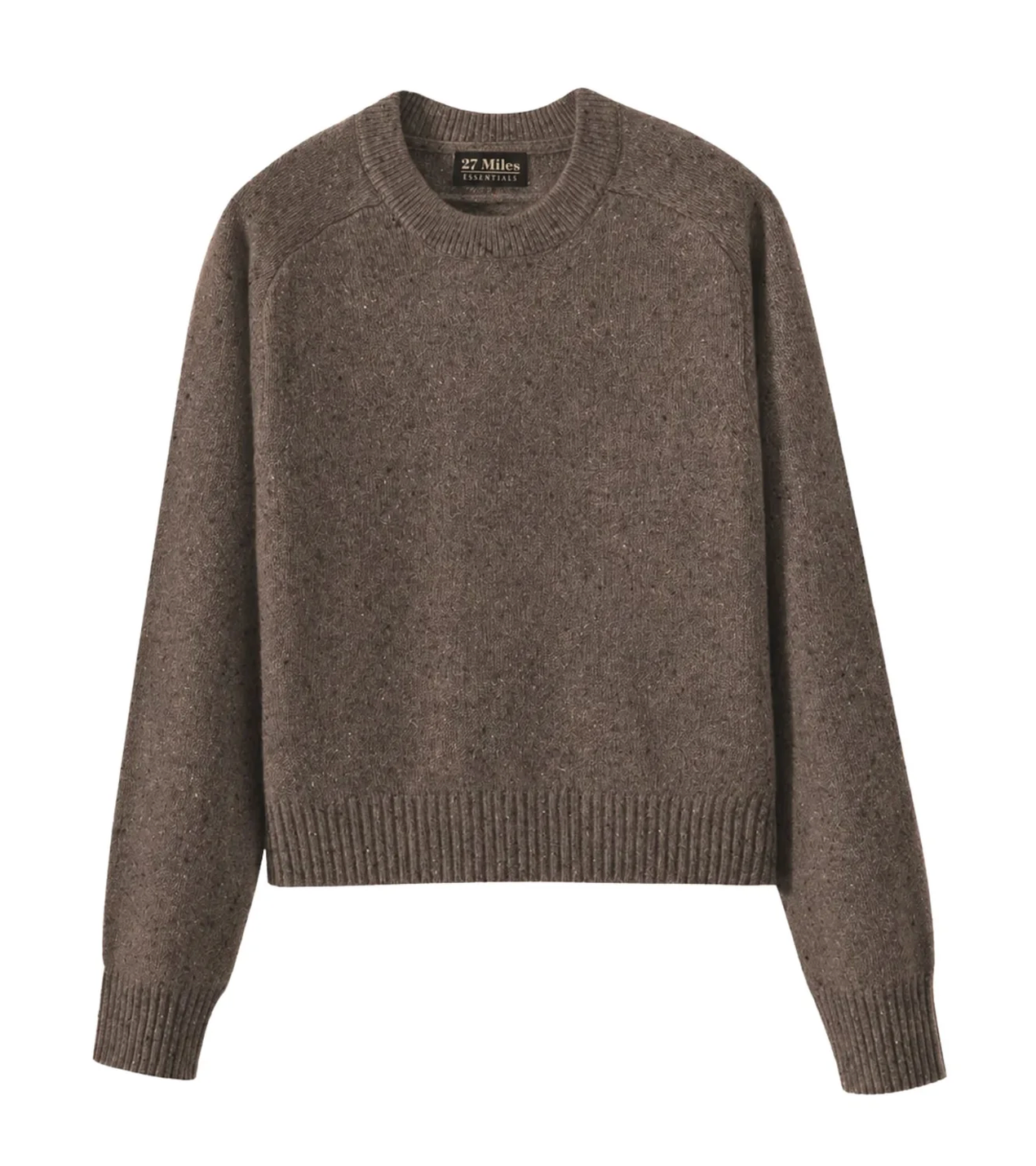 Alyson Cropped Crew in Root-Sweaters-27 Miles-Root-XS-Mercantile Portland