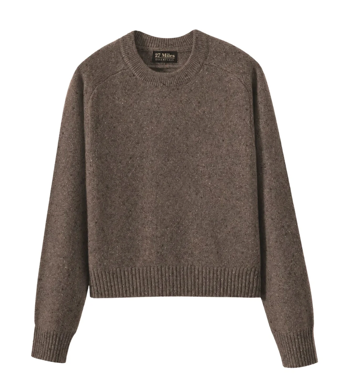Alyson Cropped Crew in Root-Sweaters-27 Miles-Root-XS-Mercantile Portland