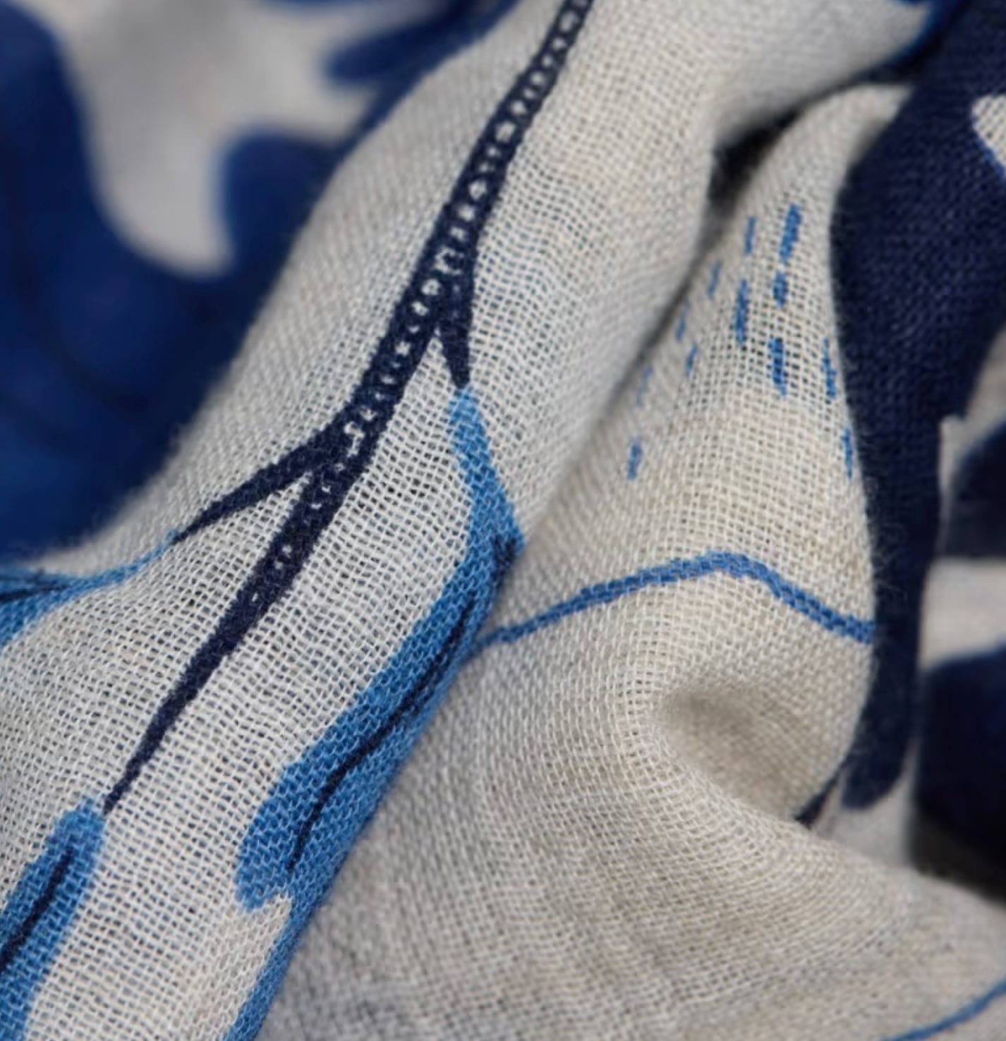 Amboise Scarf-Accessories-Inoui Editions-Blue-OS-Mercantile Portland