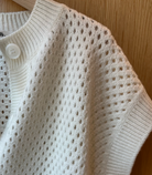 Amedeo Cap-Sleeve Cardigan-Sweaters-Amina Rubinacci-Bianco-38-Mercantile Portland