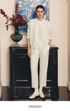 Amedeo Cap-Sleeve Cardigan-Sweaters-Amina Rubinacci-Bianco-38-Mercantile Portland