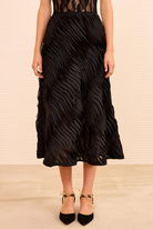 Amiko Midi Skirt in Noir-Skirts and Shorts-Ulla Johnson-Noir-6-Mercantile Portland