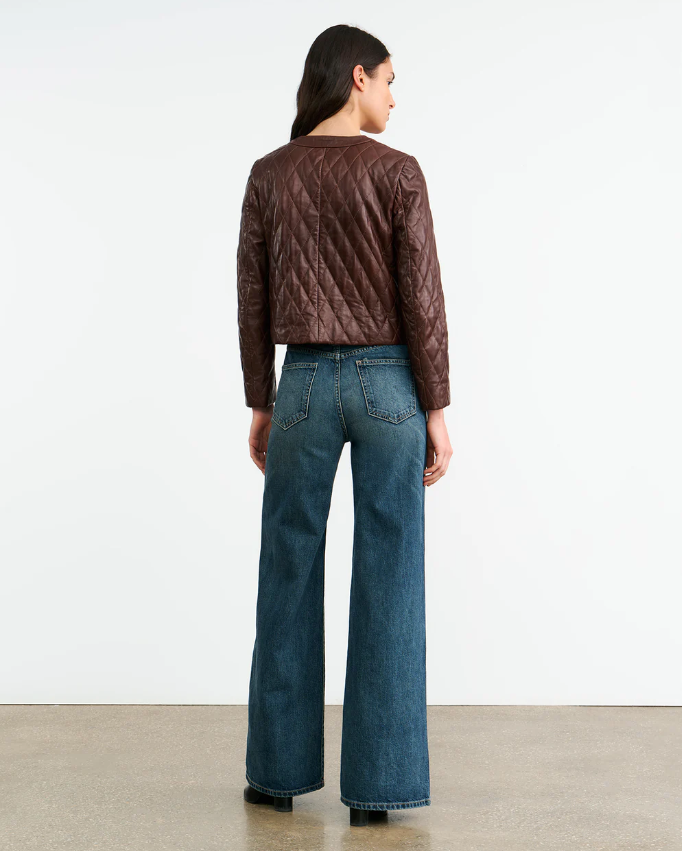 Amy Leather Jacket-Clothing-Nili Lotan-Bordeaux-XS-Mercantile Portland