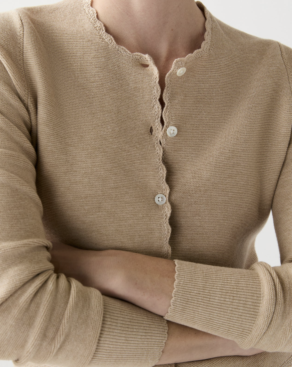 Ann Mashburn Aloise Cardigan-Clothing-MASHBURN-CREMA-XS-Mercantile Portland