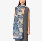 Arboris Scarf in Blue-Scarves and Wraps-Inoui Editions-Blue-OS-Mercantile Portland