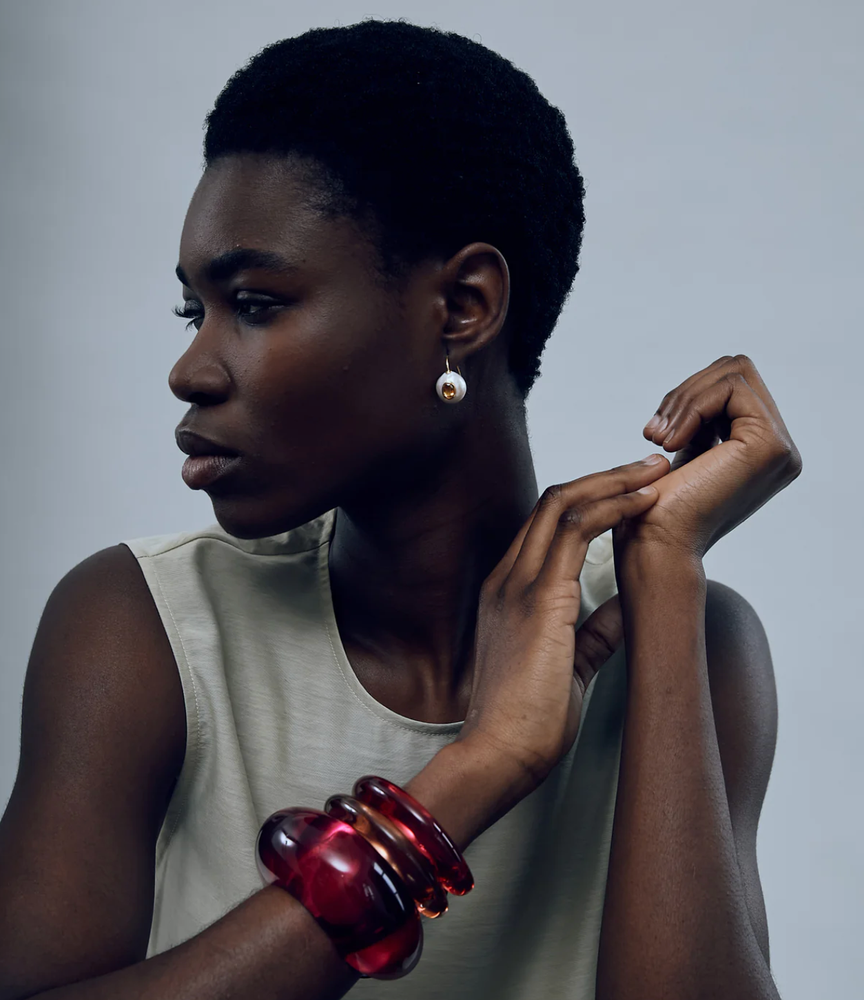 Arc Cuff-Jewelry-Lizzie Fortunato-Magenta-OS-Mercantile Portland