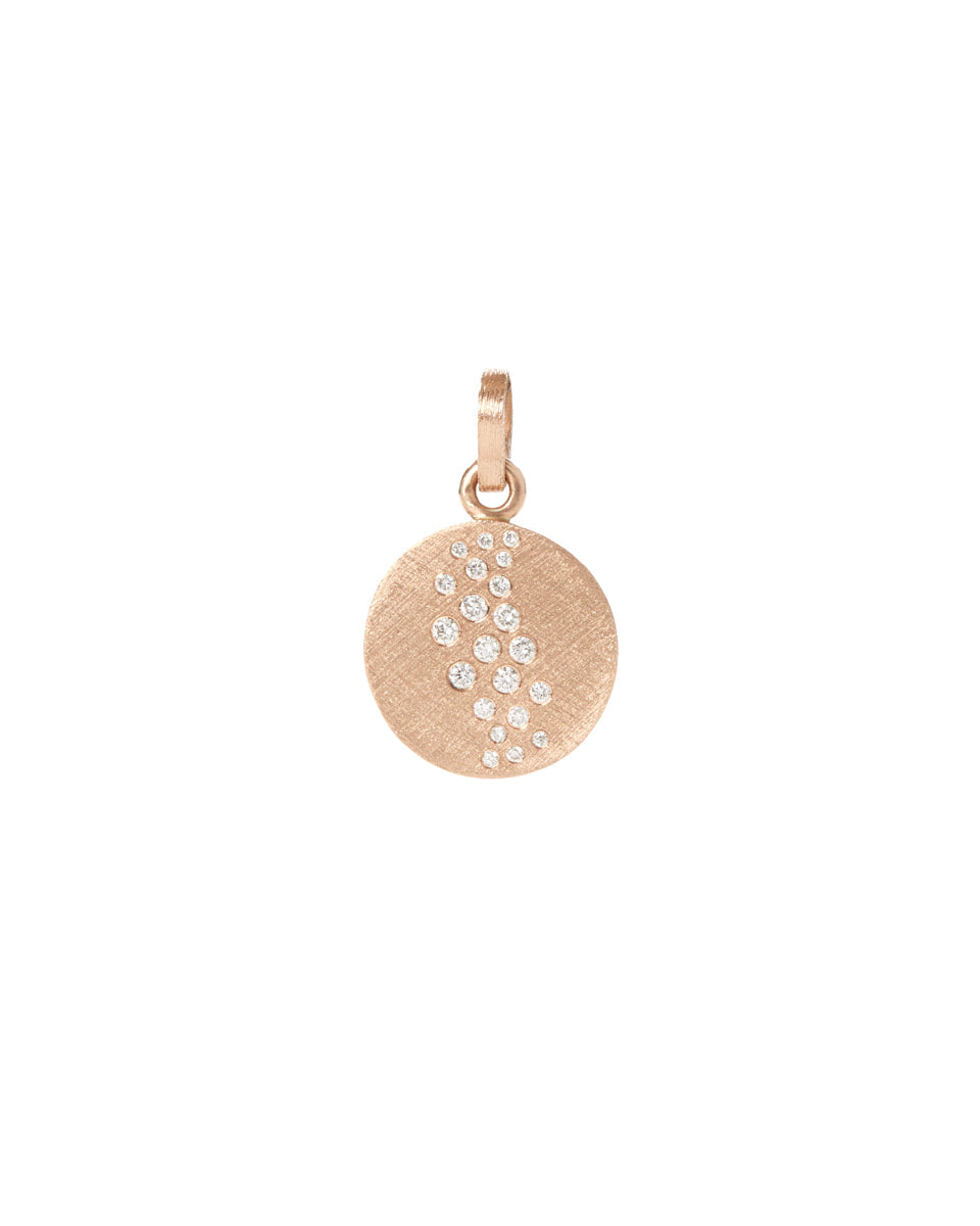 Aria Rose Gold Circle Pendant-Jewelry-Rene Escobar-Mercantile Portland