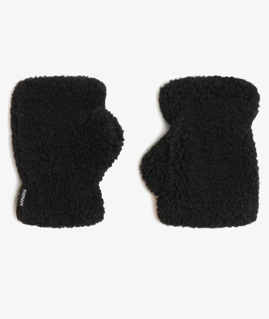 Ariel Bouclette Fingerless Gloves-Accessories-APPARIS-Noir-OS-Mercantile Portland