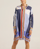Artemis Shirt Dress-Dresses-Ilio Nema-Blue-S/M-Mercantile Portland