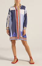 Artemis Shirt Dress-Dresses-Ilio Nema-Blue-S/M-Mercantile Portland