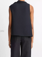 Asymmetrical Draped A-Line Top-Clothing-Vince-Coastal Blue-XXS-Mercantile Portland