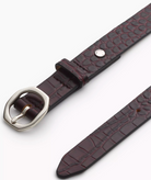 Audrey Belt in Bordeaux Croc-Belts-Rag & Bone-Bordeaux Croc-S-Mercantile Portland