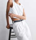 Audrey Woven Belt in Black-Belts-Rag & Bone-Black-S-Mercantile Portland