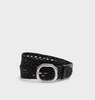 Audrey Woven Belt in Black-Belts-Rag & Bone-Black-S-Mercantile Portland