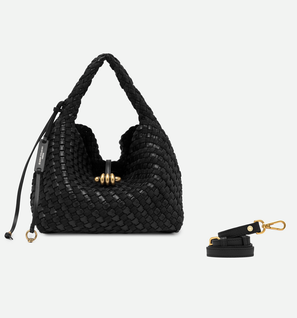 Aurelie Handbag in Black-Handbags-GIANNI CHIARINI-Black-OS-Mercantile Portland