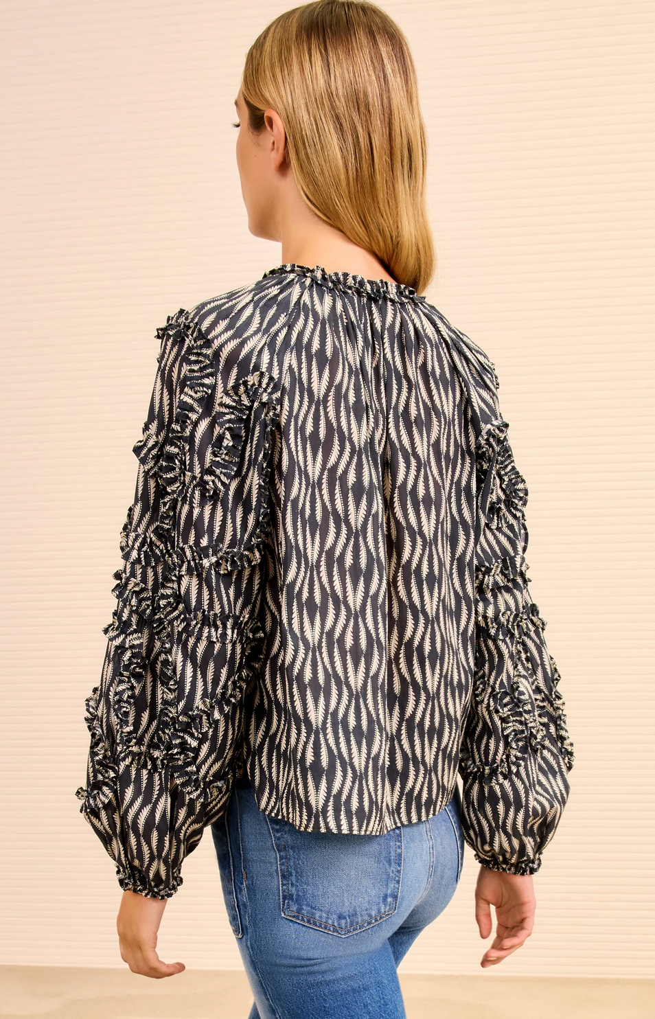 Azrou Cotton Blouse-Tops-Ulla Johnson-Graphite-00-Mercantile Portland