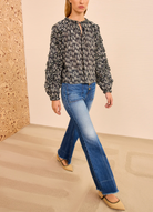 Azrou Cotton Blouse-Tops-Ulla Johnson-Graphite-00-Mercantile Portland