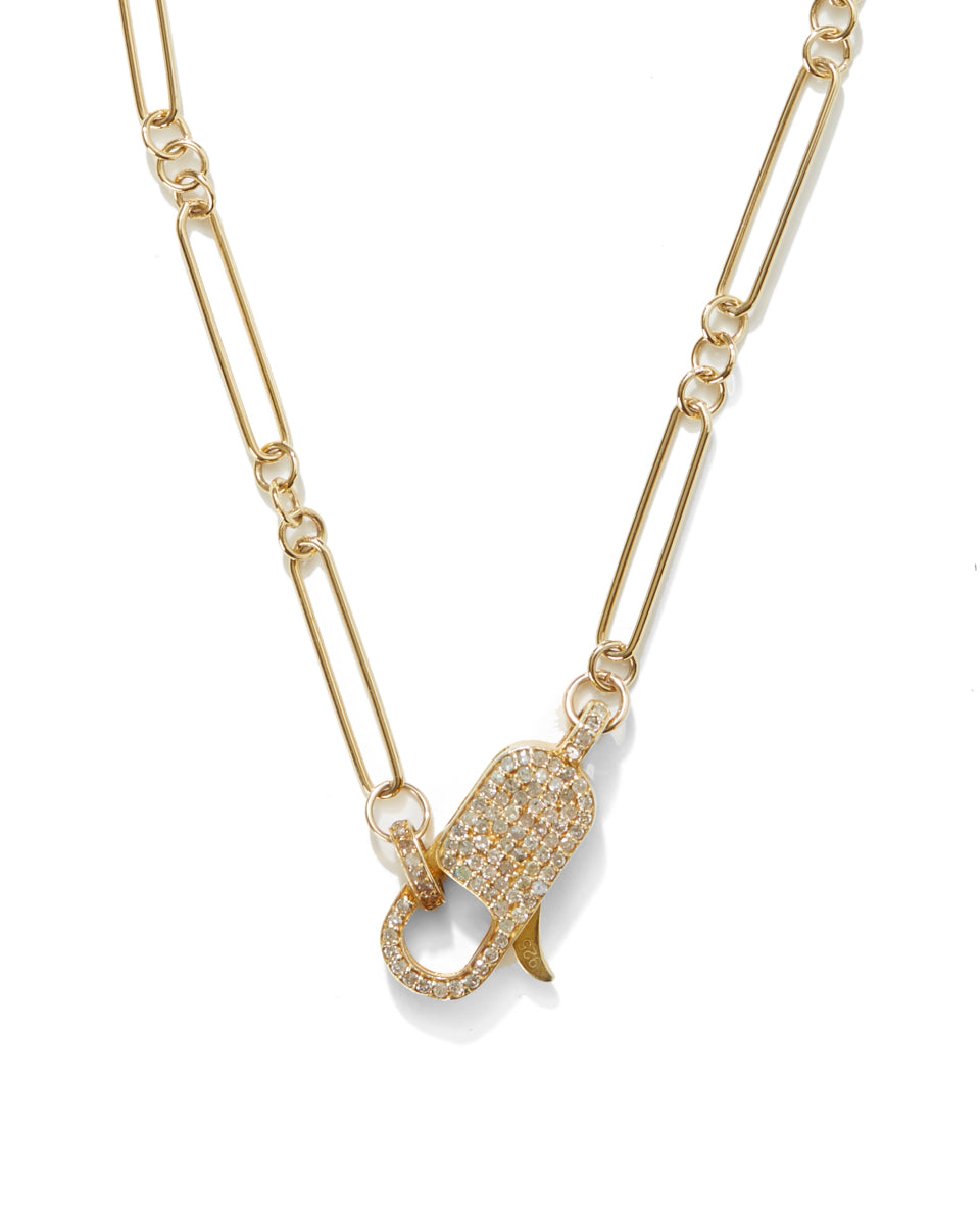 Baby Lock Paperclip Necklace-Jewelry-Paula Rosen-OS-Mercantile Portland