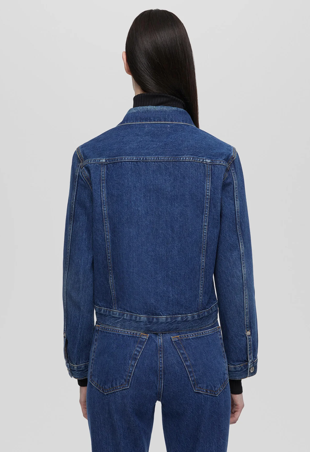 Baby Trucker Jacket-Denim-Re/Done-Faded Rider-XS-Mercantile Portland