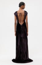 Back To You Dress in Stretch Light Velvet-staging-TWP-Plum-00-Mercantile Portland