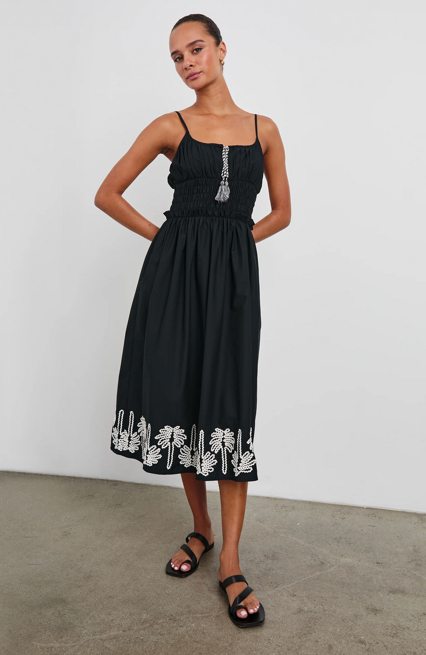 Baja Dress-Clothing-Rails-Black Ivory-XS-Mercantile Portland