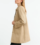 Balzac Short Duster Coat-Clothing-Nili Lotan-Desert Khaki-XS-Mercantile Portland