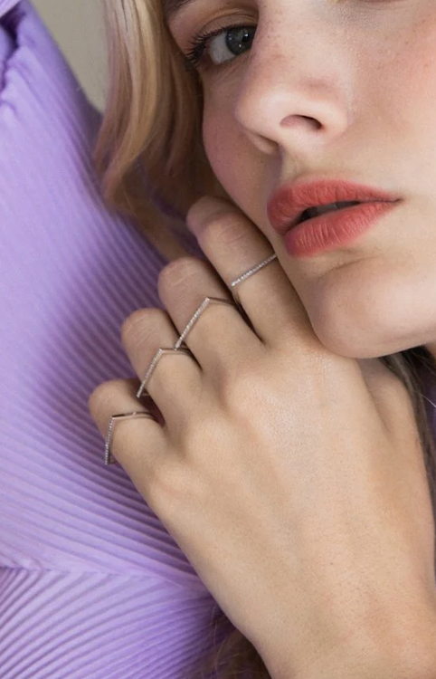 Bar Stack Ring-Jewelry-Zofia Day-Yellow Gold-OS-Mercantile Portland