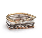 Bar Stack Ring-Jewelry-Zofia Day-Yellow Gold-OS-Mercantile Portland