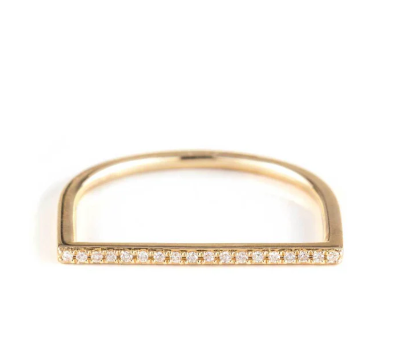 Bar Stack Ring-Jewelry-Zofia Day-Yellow Gold-OS-Mercantile Portland